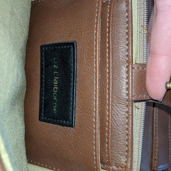 Liz Claiborne Square Brown Purse - Picture 8 of 8